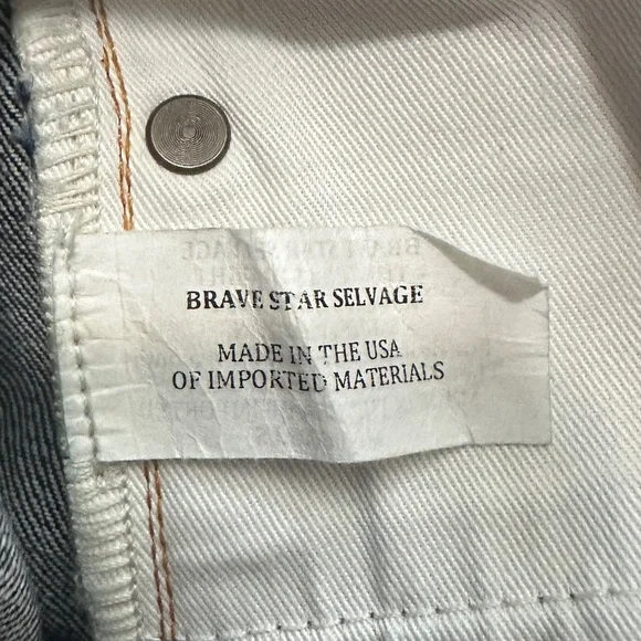Bravestar Selvage Jeans – True Straight Cut, Raw Selvage , MiUSA, Tag Size 35